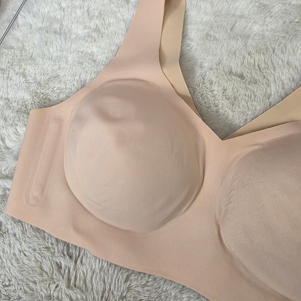 NWT Honeylove Silhouette Bra Blush Pink Nude Large L Wireless Full Support - Picture 6 of 9